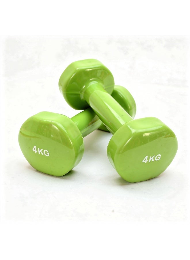 Liveup أثقال دائمة ليفوب 4 كجم*2 رأس كلاسيكي أخضر Ls2001 - Image 2